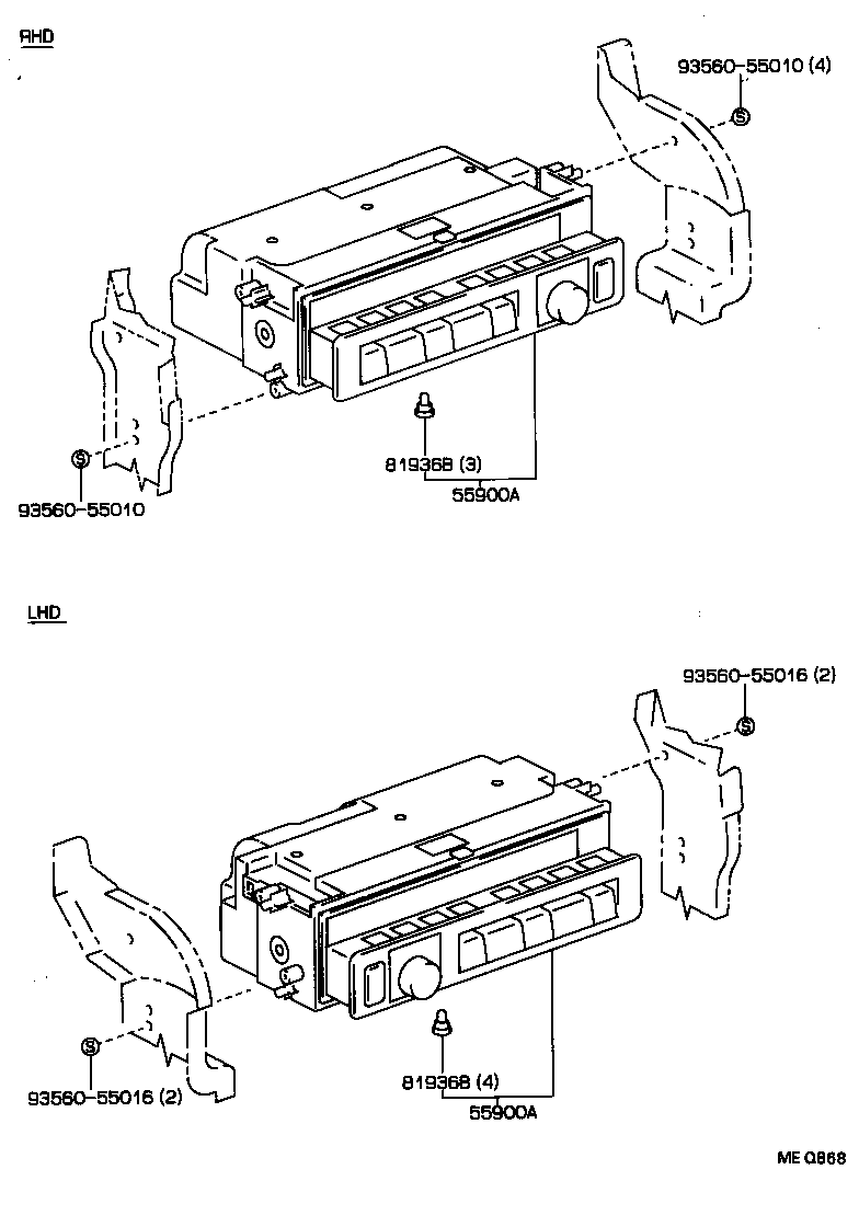 55843-22110 DUCT, HEATER TO REGISTER, NO.1 product image