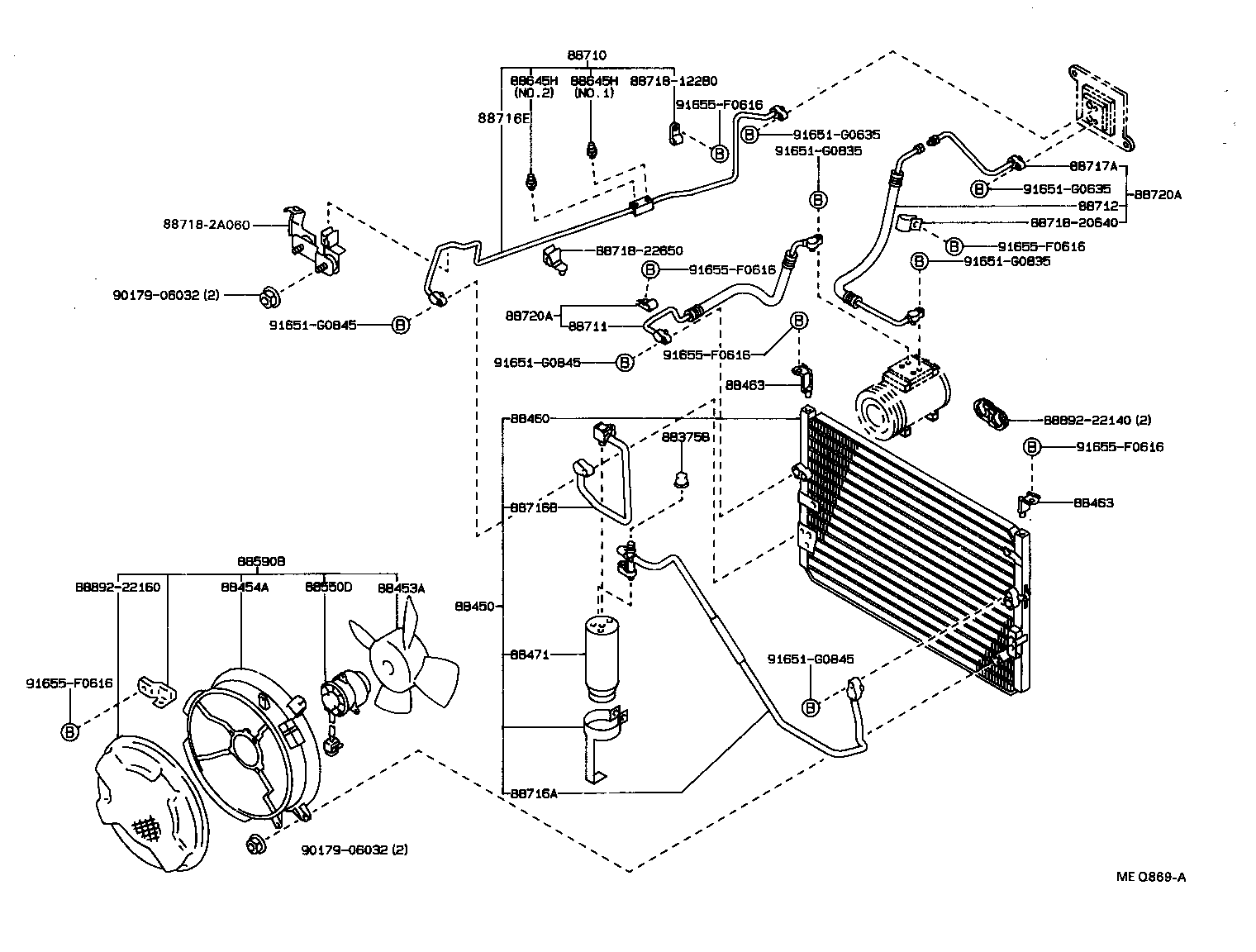 88460-22381 CONDENSER ASSY, W/RECEIVER product image