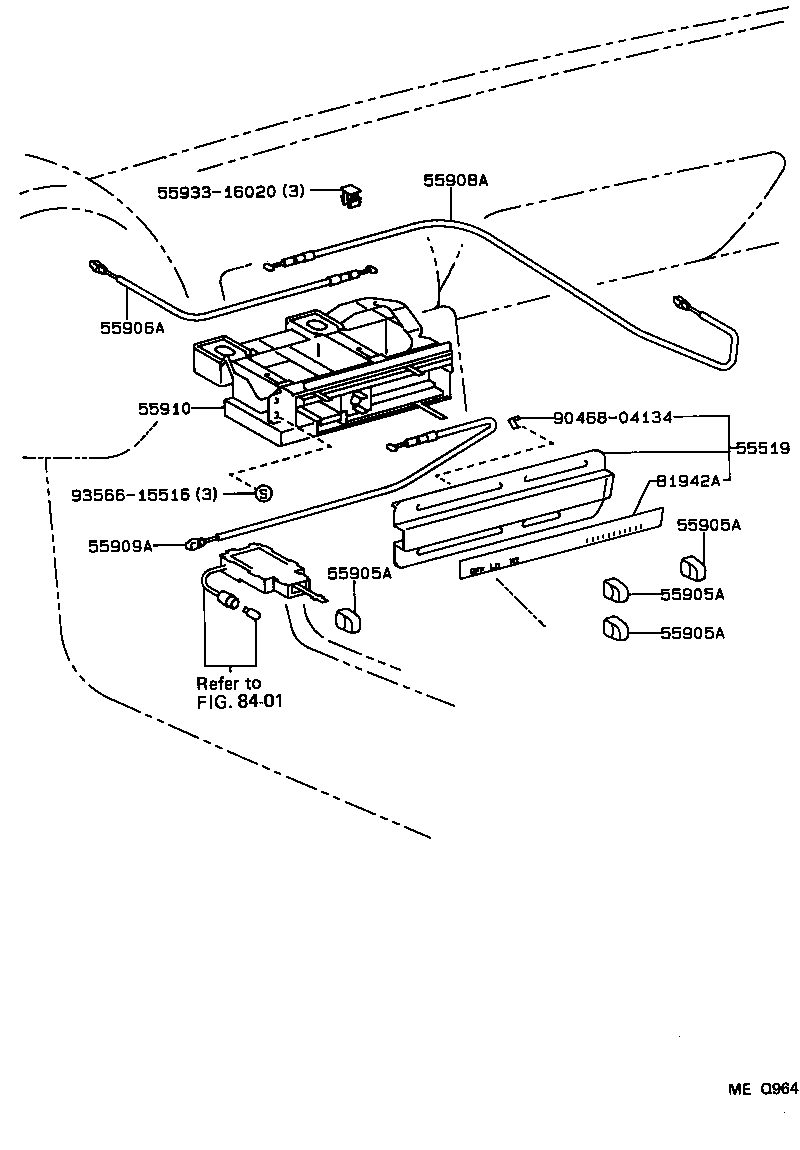 55843-16100 DUCT, HEATER TO REGISTER, NO.1 product image