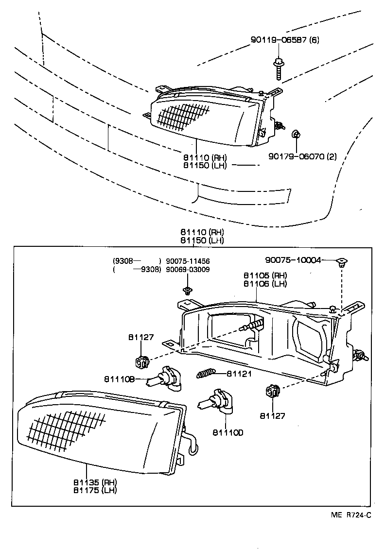 81110-06010 HEADLAMP ASSY, RH product image