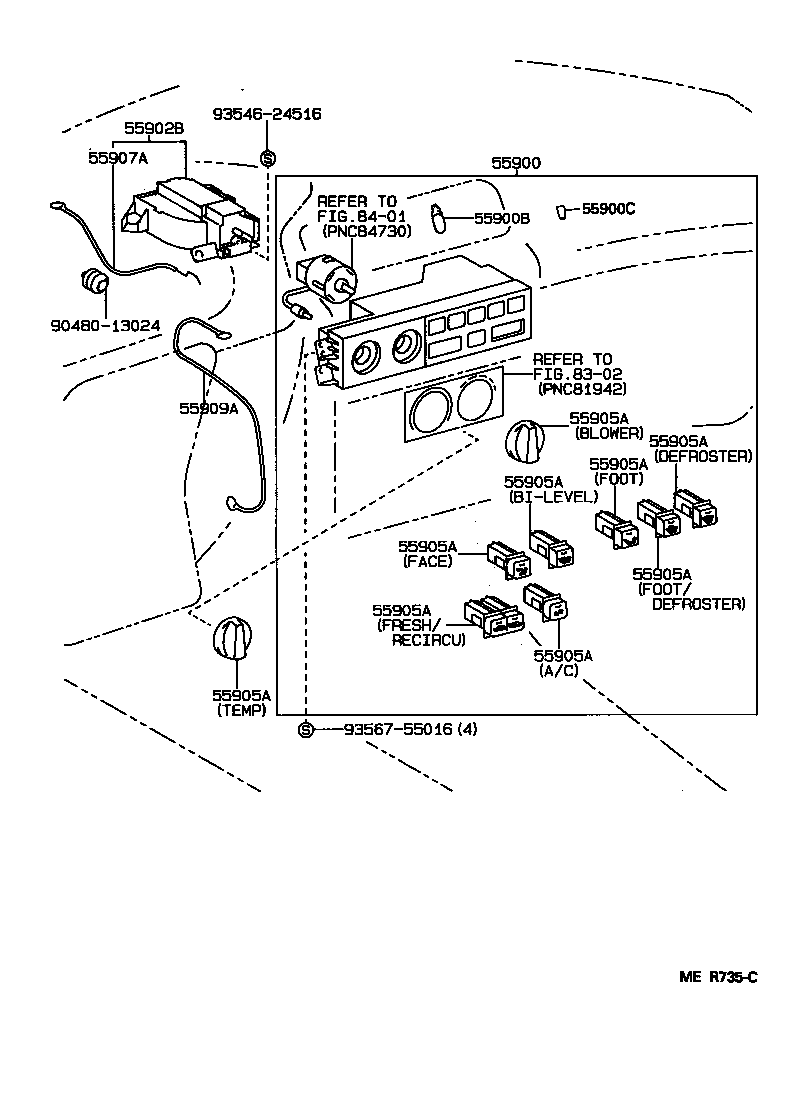 55902-06010 CONTROL SUB-ASSY, HEATER product image