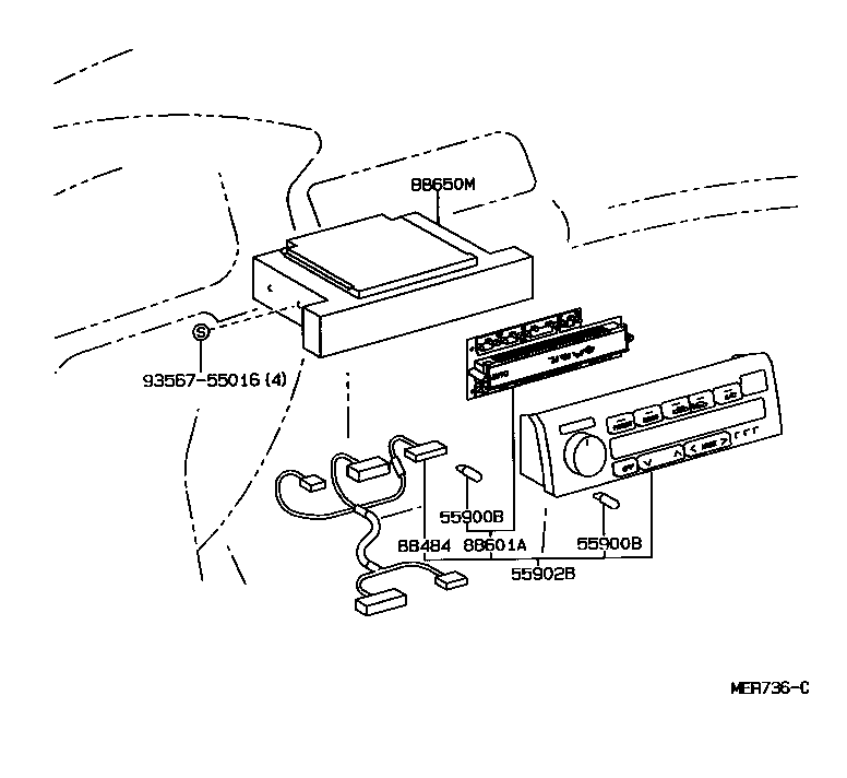 55902-33110 CONTROL SUB-ASSY, HEATER product image