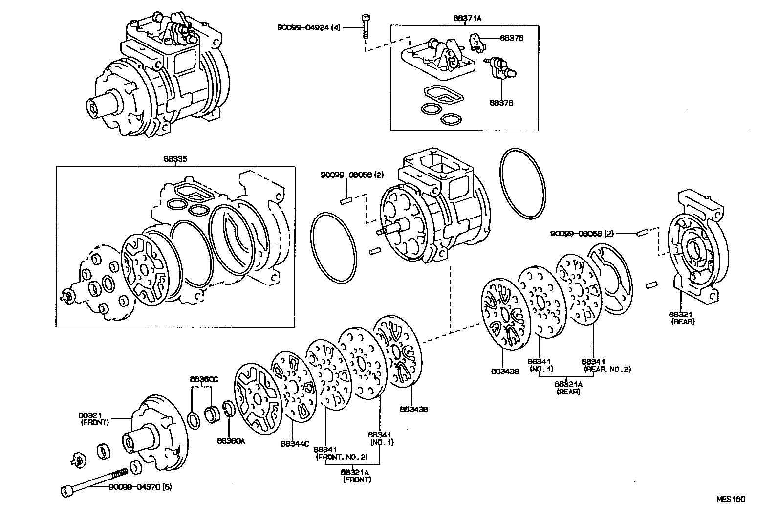 88320-2B190 COMPRESSOR ASSY, COOLER product image
