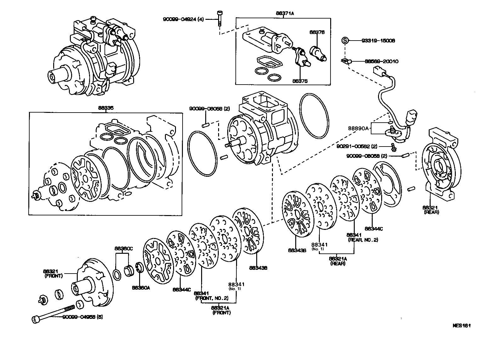 88320-2B190 COMPRESSOR ASSY, COOLER product image