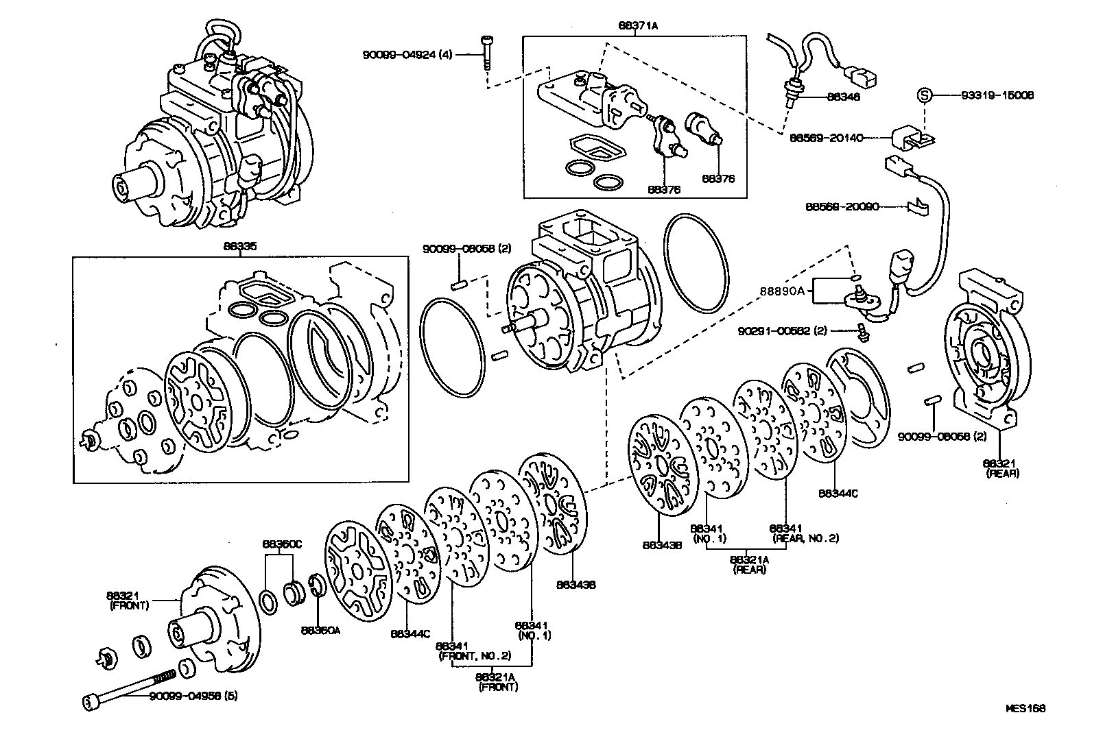 88320-20730 COMPRESSOR ASSY, COOLER product image