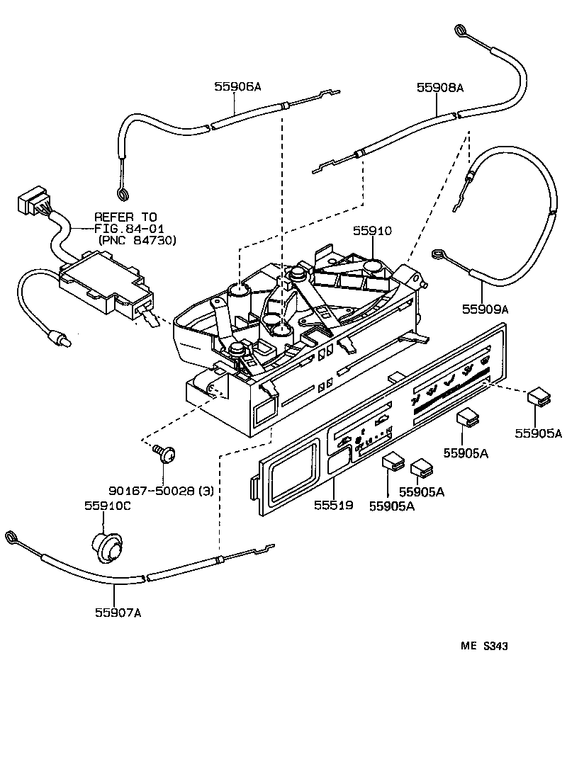 55843-04030 DUCT, HEATER TO REGISTER, NO.1 product image