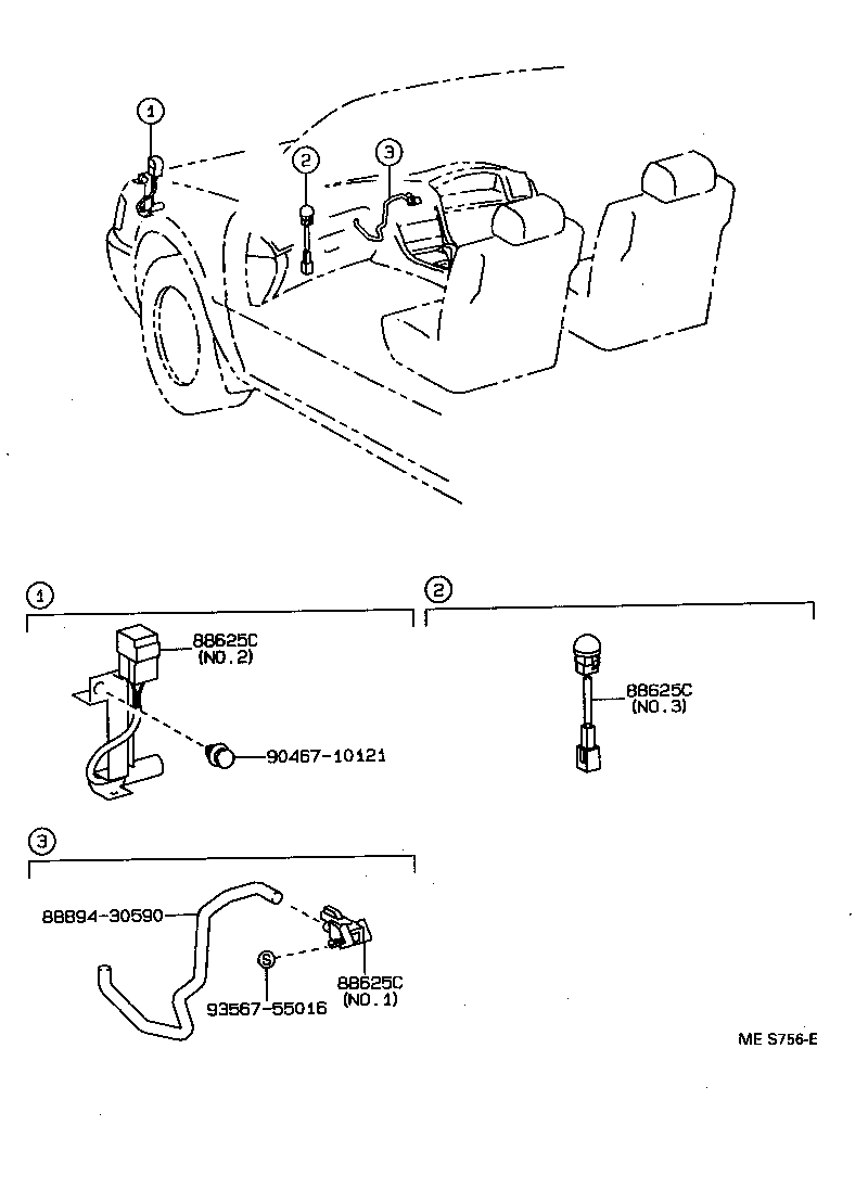 58086-30010 DUCT, CONSOLE BOX, NO.2 product image