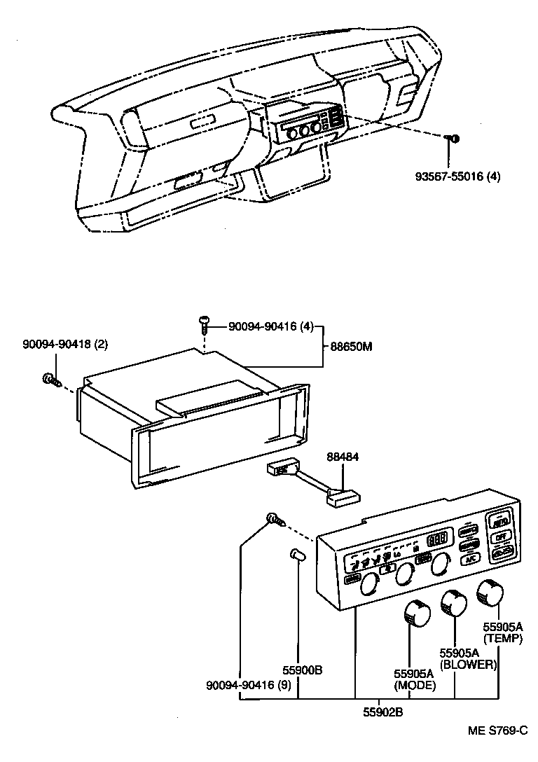 58086-30010 DUCT, CONSOLE BOX, NO.2 product image