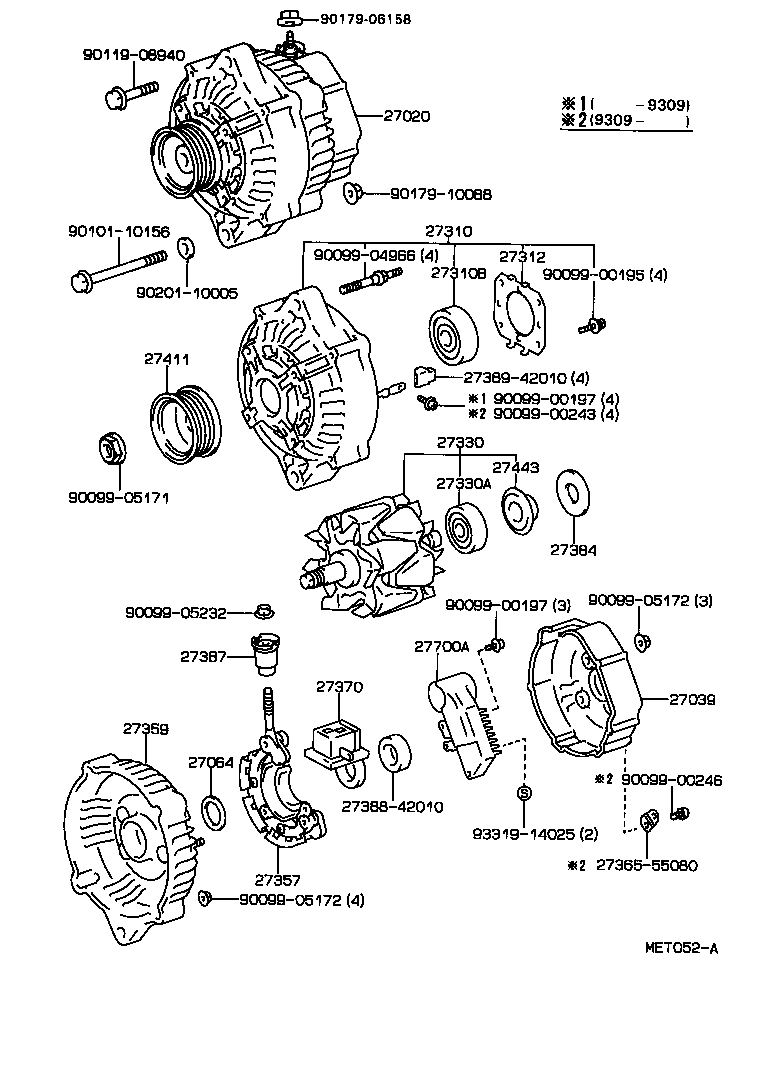 27310-64520 FRAME ASSY, DRIVE END, ALTERNATOR product image