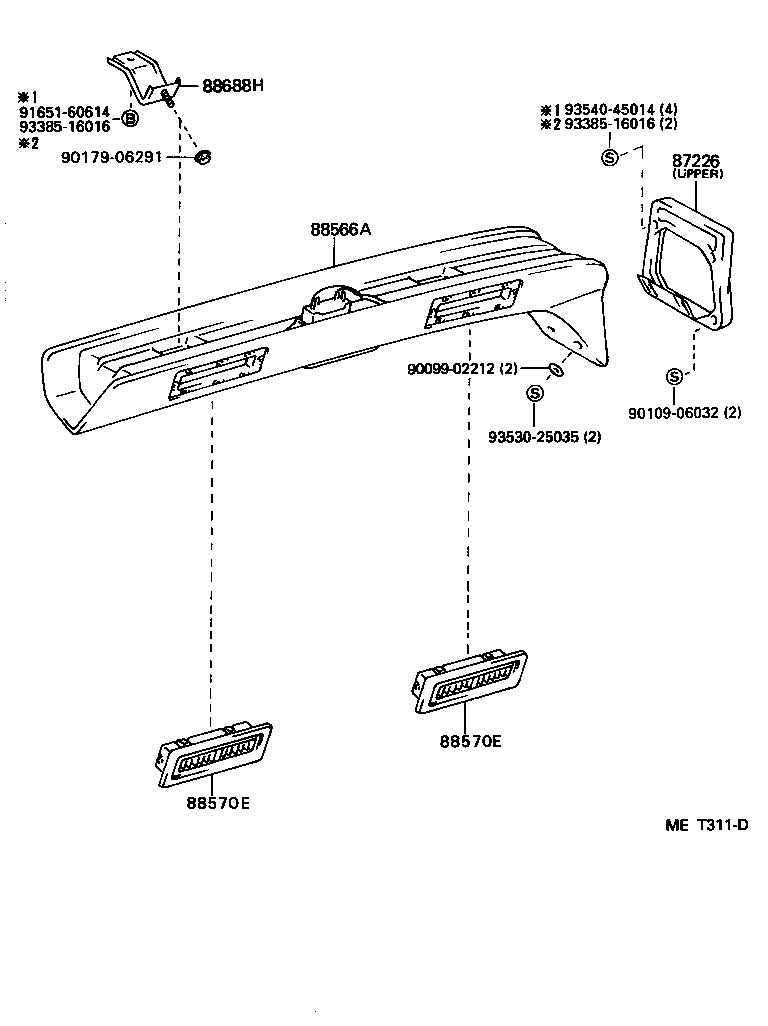 55086-28060 DUCT SUB-ASSY, HEATER TO REGISTER, NO.3 product image