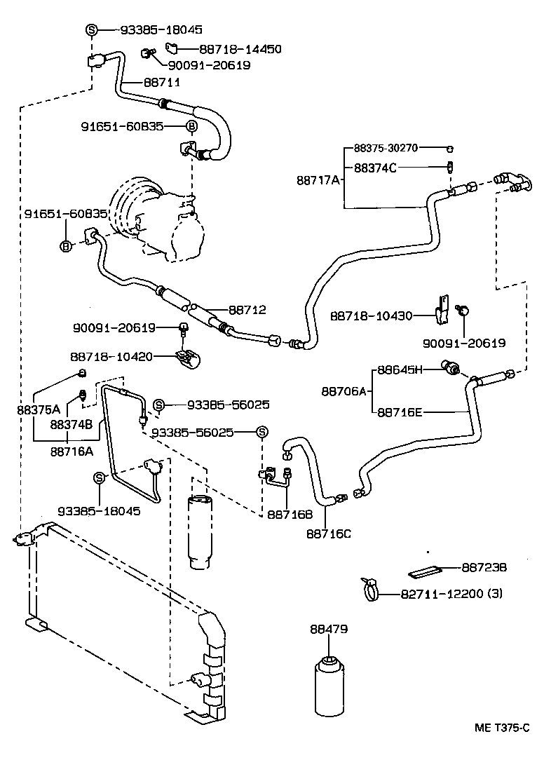 88711-10170 HOSE, COOLER REFRIGERANT DISCHARGE, NO.1 product image