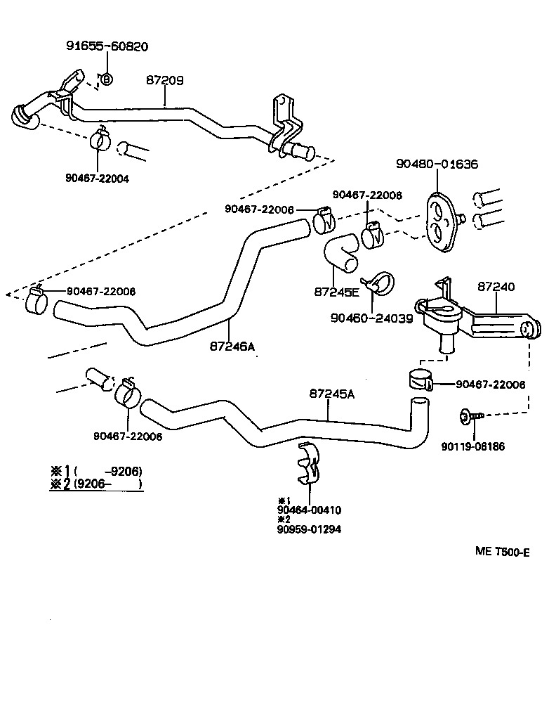 87245-2D180 HOSE, HEATER WATER, INLET A product image