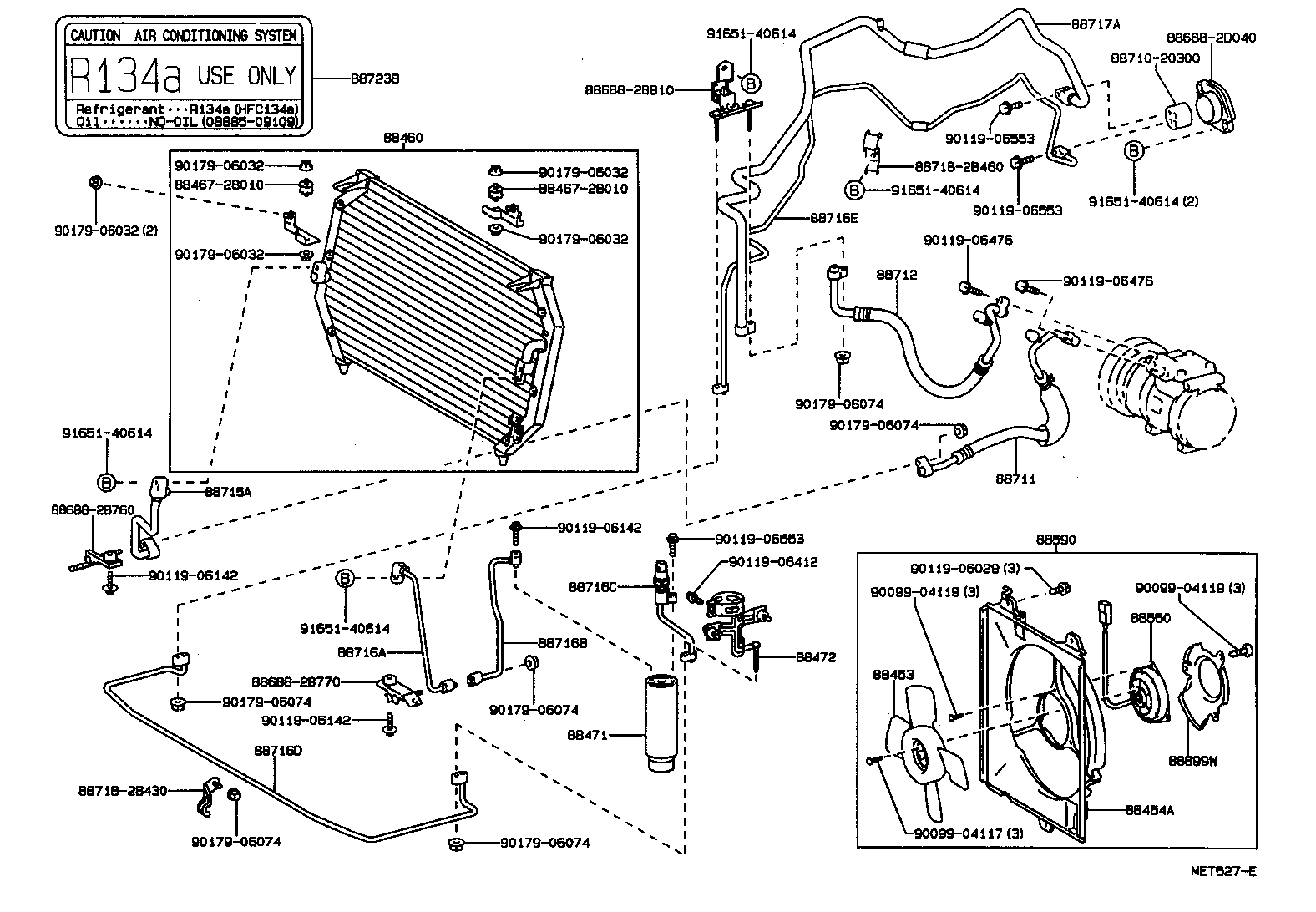 16363-64070 MOTOR ASSY, BLOWER (FOR CONDENSER) product image