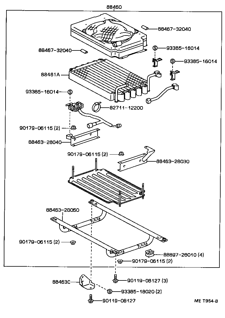 88550-28070 MOTOR ASSY, BLOWER (FOR CONDENSER) product image