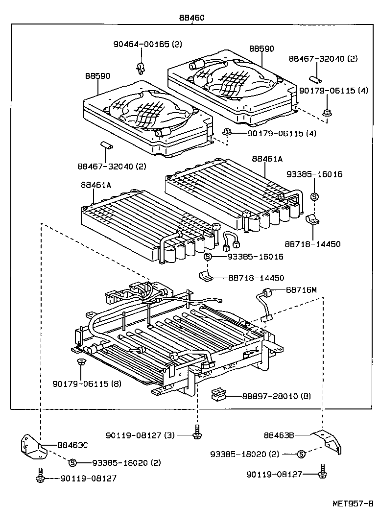 88550-28070 MOTOR ASSY, BLOWER (FOR CONDENSER) product image
