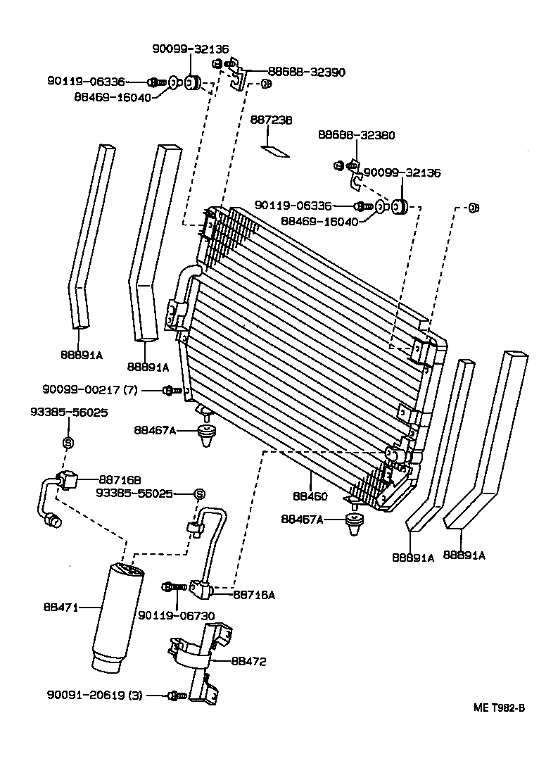 88550-32100 MOTOR ASSY, BLOWER (FOR CONDENSER) product image