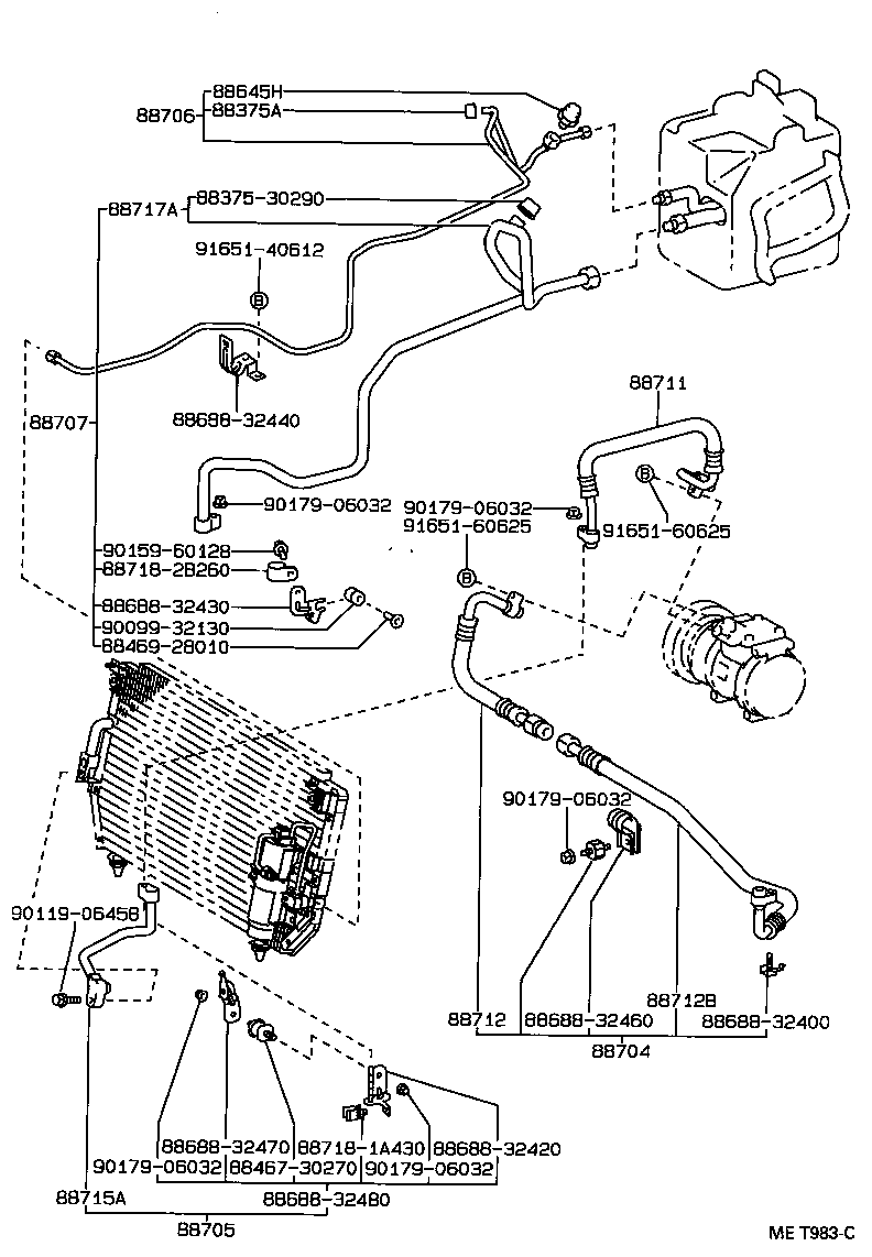 88550-32100 MOTOR ASSY, BLOWER (FOR CONDENSER) product image