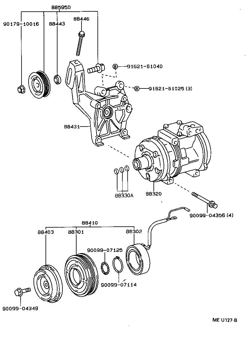 88320-2B090 COMPRESSOR ASSY, COOLER product image