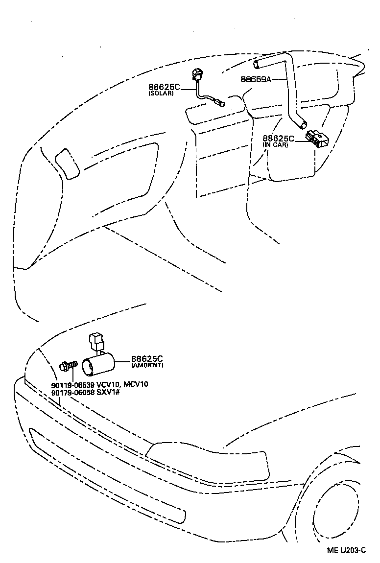 87201-33010 DUCT SUB-ASSY, AIR, NO.1 product image