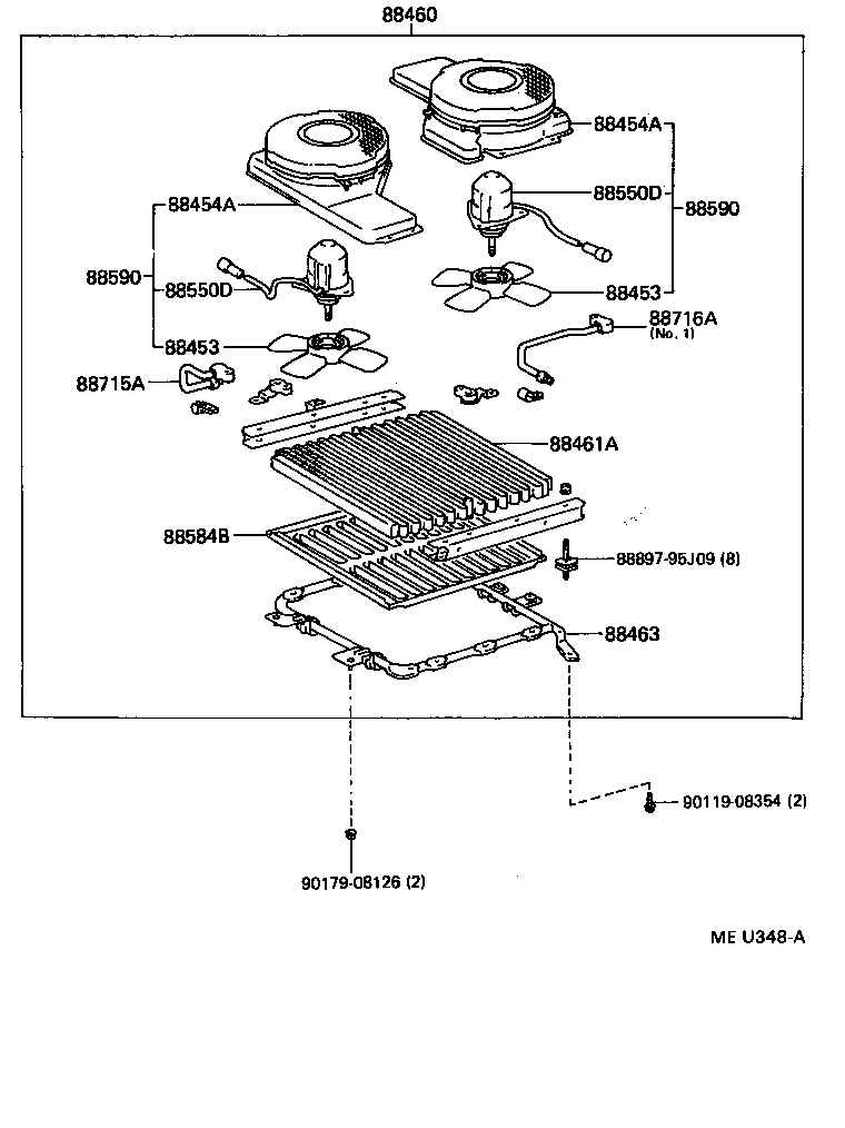 88460-26540 CONDENSER ASSY, COOLER product image