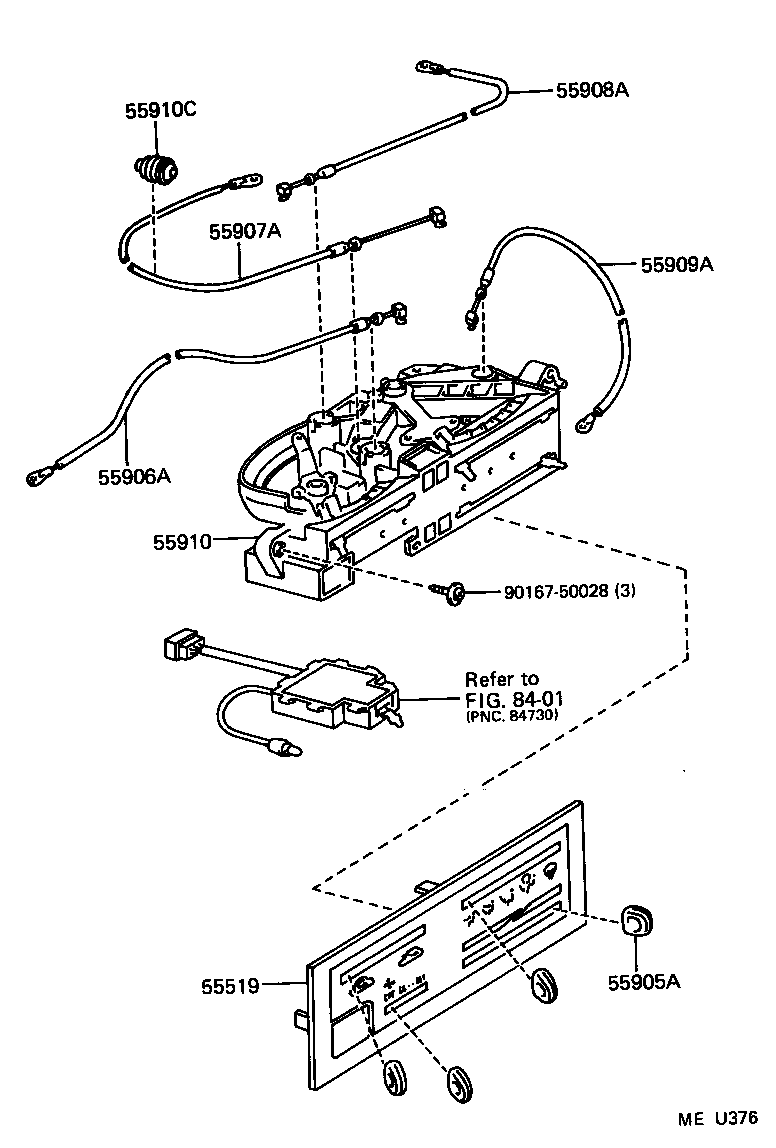 55843-34010 DUCT, HEATER TO REGISTER, NO.1 product image