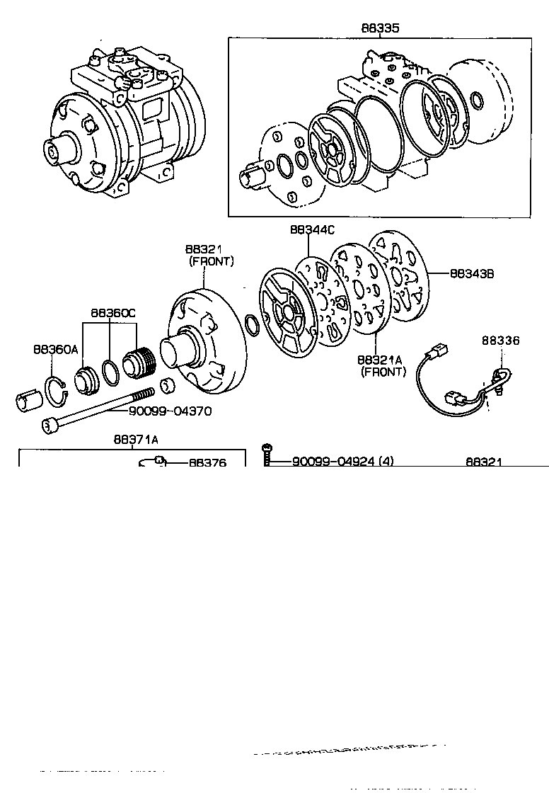 88320-35361 COMPRESSOR ASSY, COOLER product image
