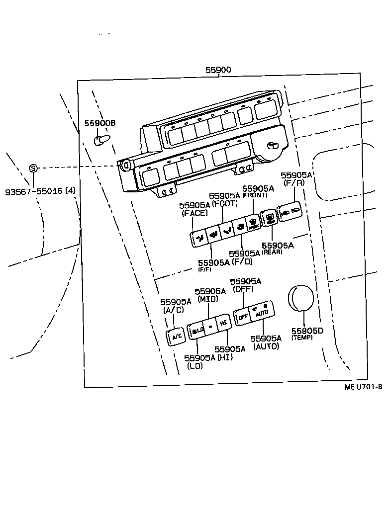 55843-22130 DUCT, HEATER TO REGISTER, NO.1 product image