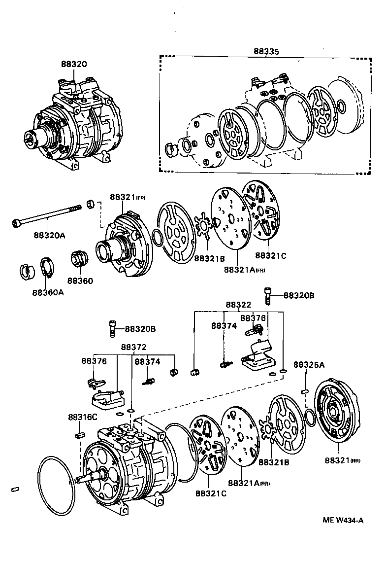 88320-36290 COMPRESSOR ASSY, COOLER product image