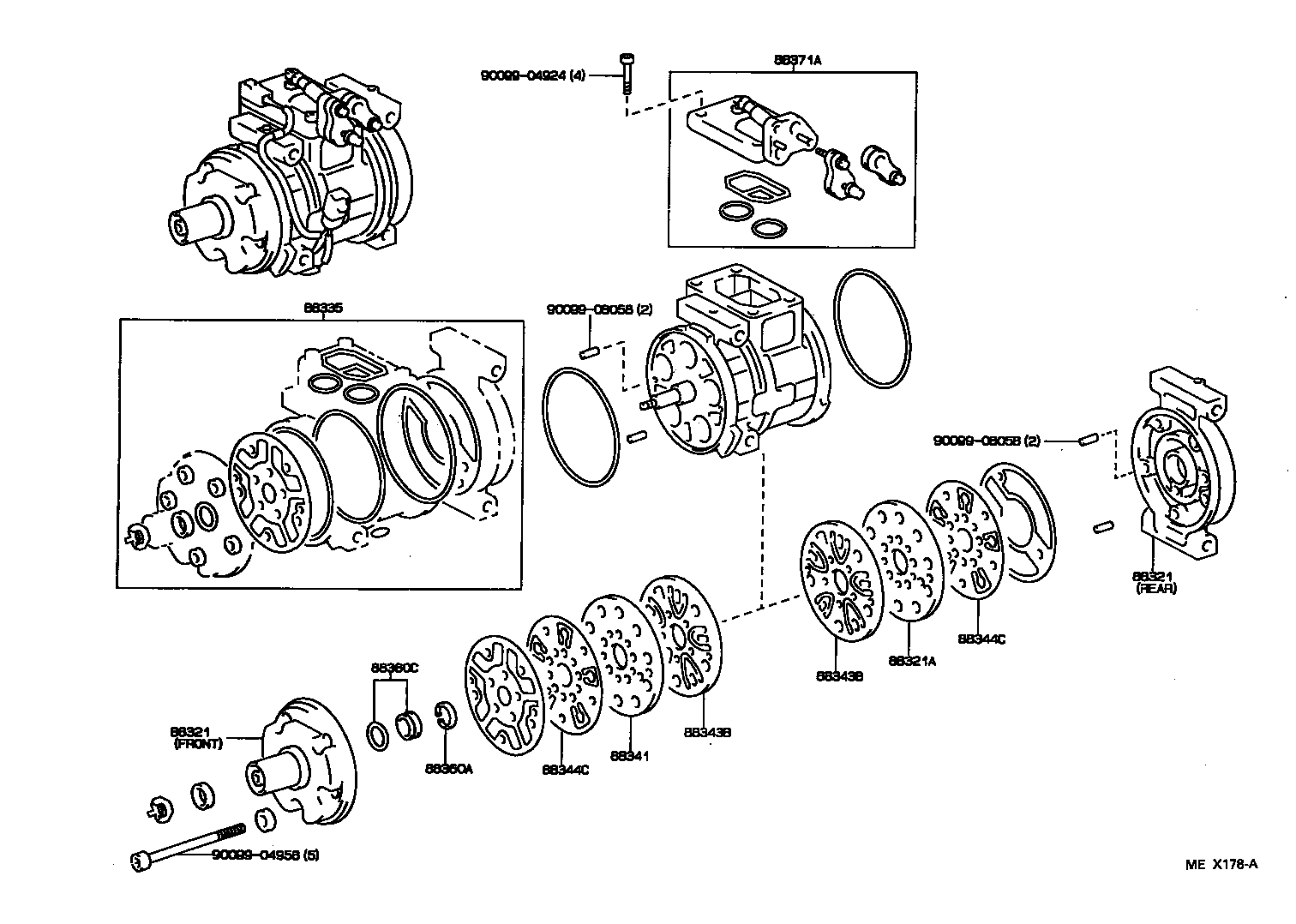 88320-2B240 COMPRESSOR ASSY, COOLER product image