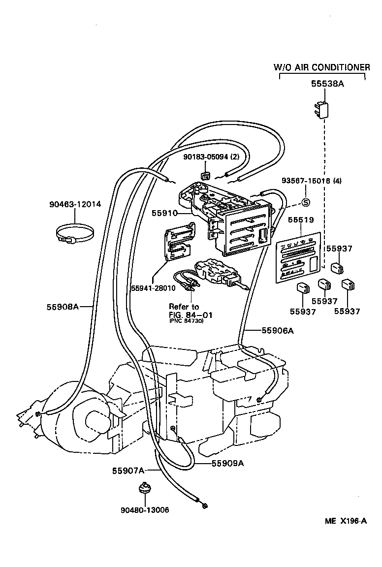 55088-28020 DUCT SUB-ASSY, HEATER TO REGISTER, NO.5 product image