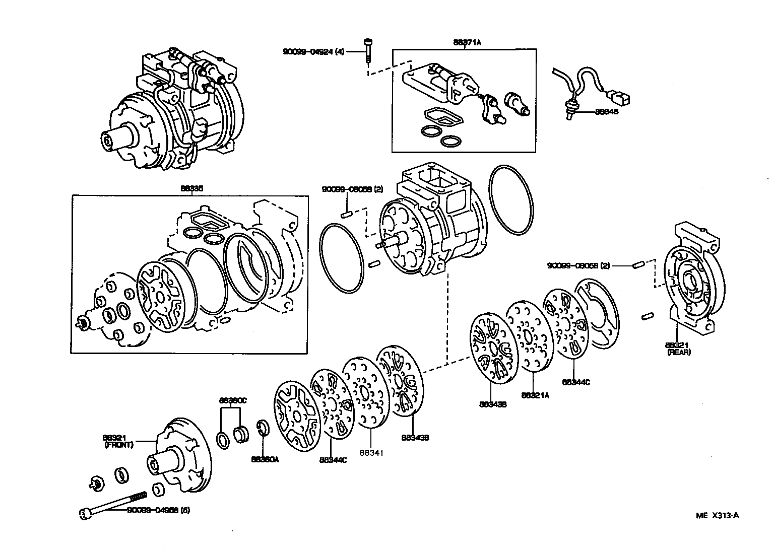 88320-2B230 COMPRESSOR ASSY, COOLER product image