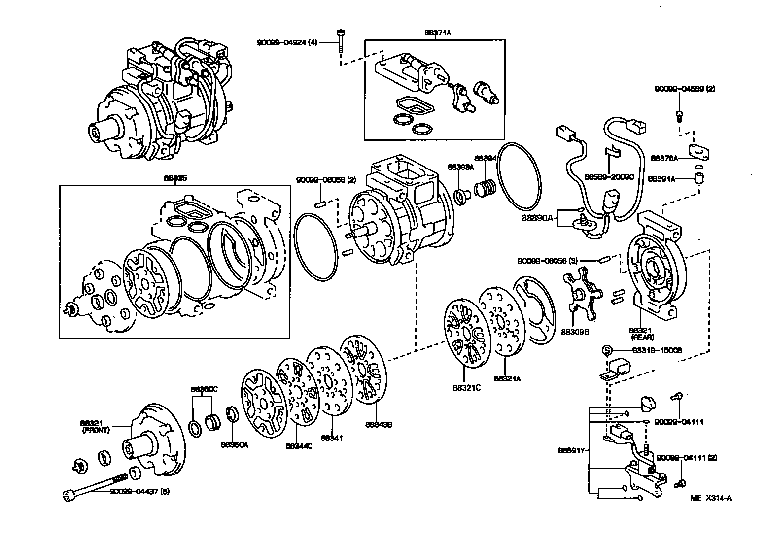 88320-2B230 COMPRESSOR ASSY, COOLER product image