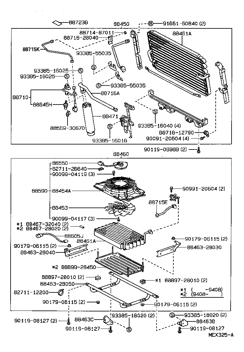 88450-28030 CONDENSER ASSY, W/RECEIVER product image