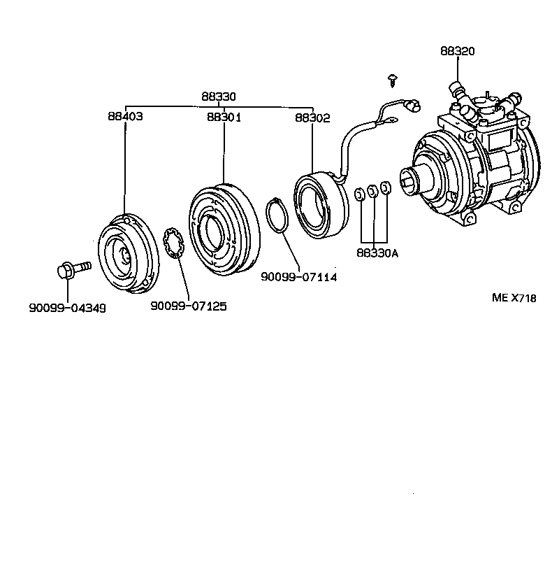 88320-35140 COMPRESSOR ASSY, COOLER product image