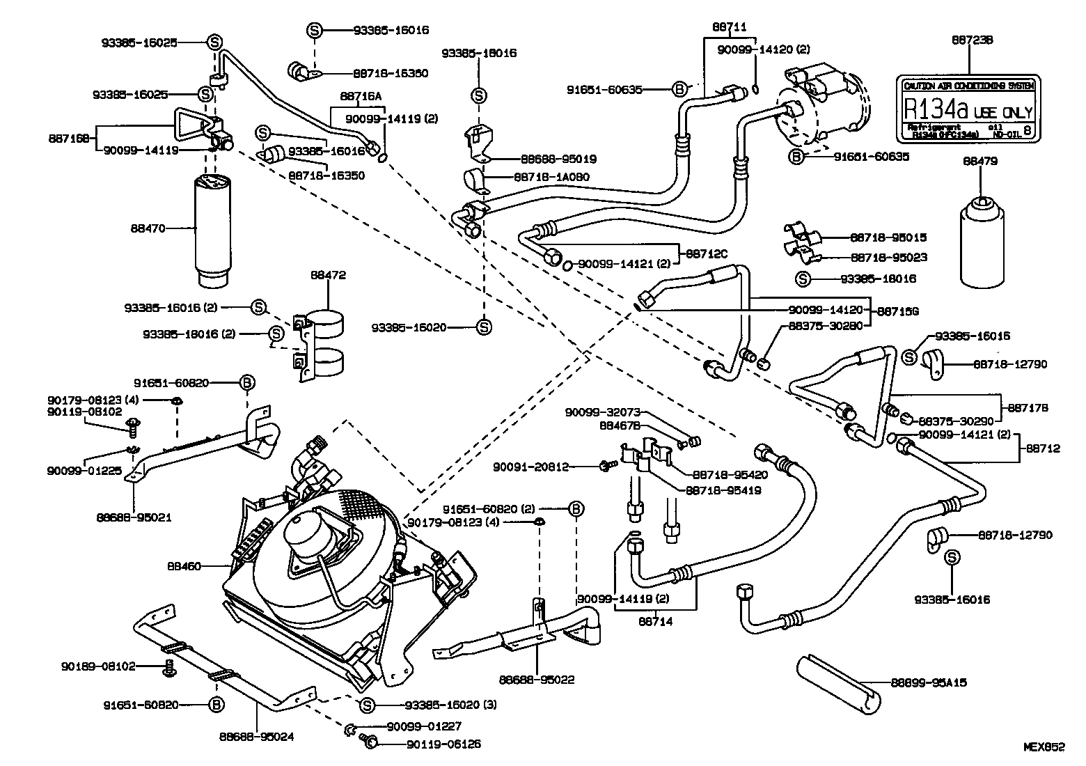 88711-95041 HOSE, COOLER REFRIGERANT DISCHARGE, NO.1 product image