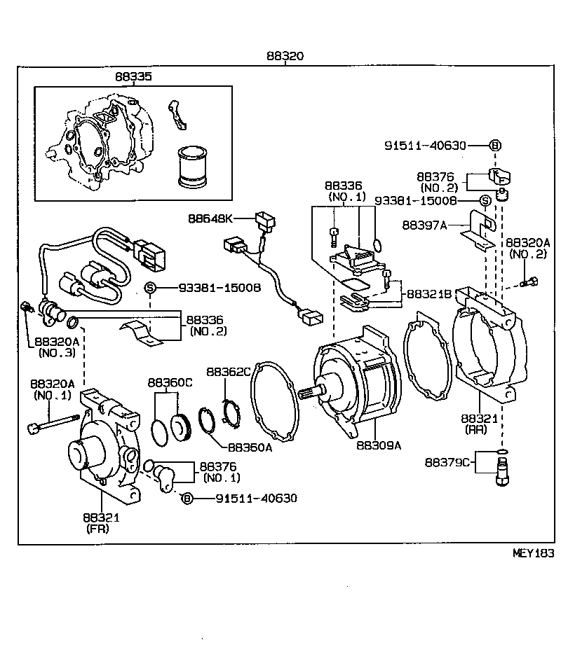 88320-10541 COMPRESSOR ASSY, COOLER product image
