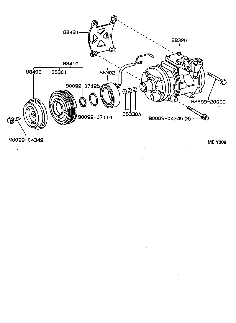 88320-2B090 COMPRESSOR ASSY, COOLER product image