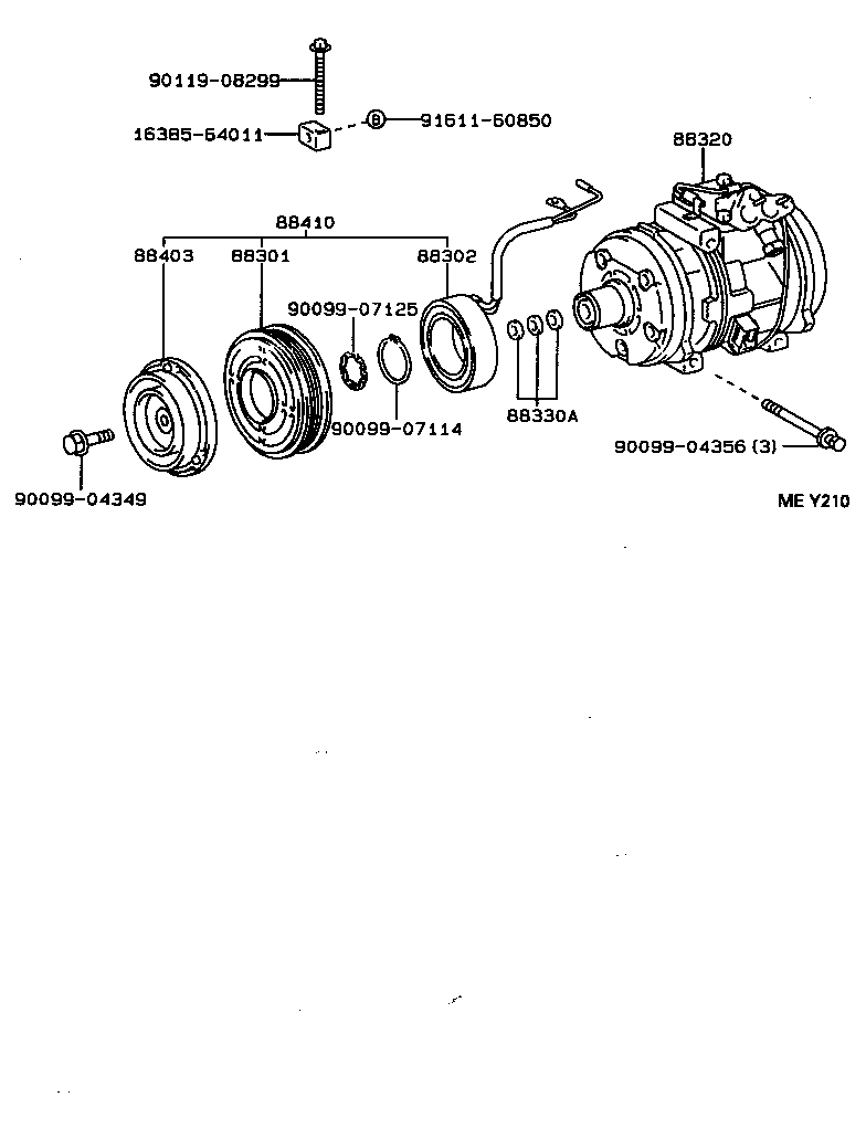 88320-2B090 COMPRESSOR ASSY, COOLER product image