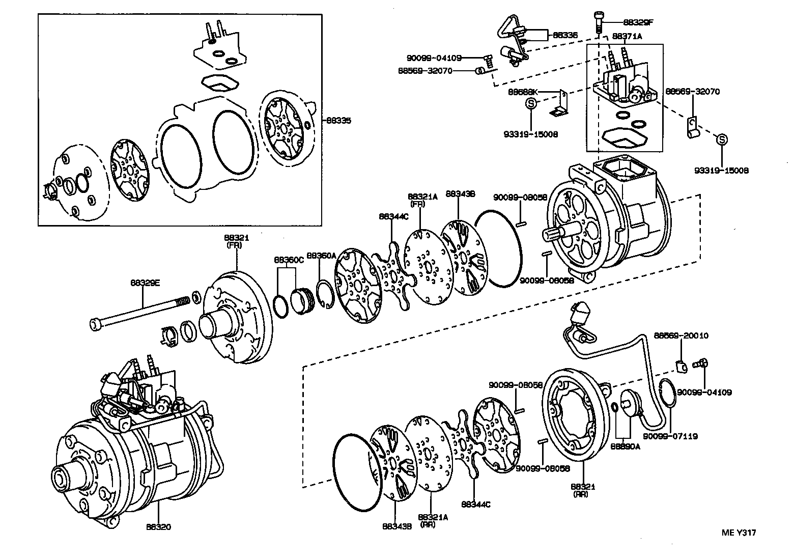 88320-50090 COMPRESSOR ASSY, COOLER product image