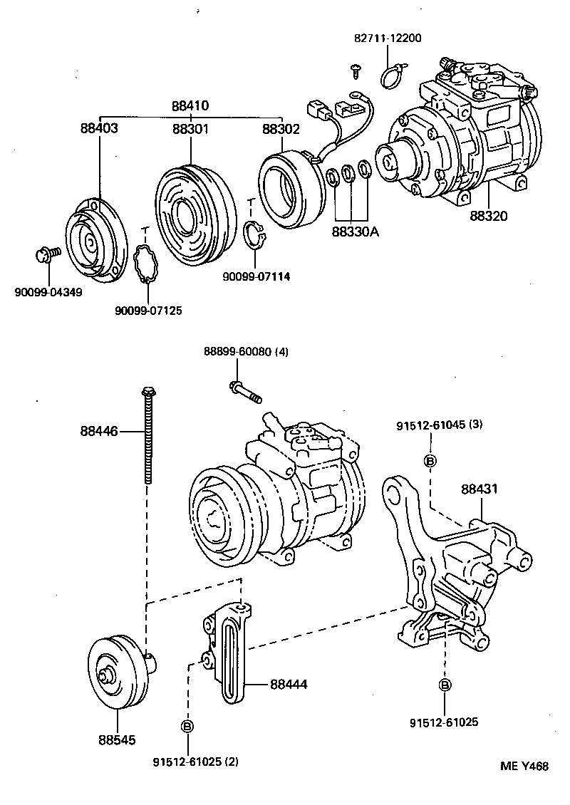88320-60370 COMPRESSOR ASSY, COOLER product image