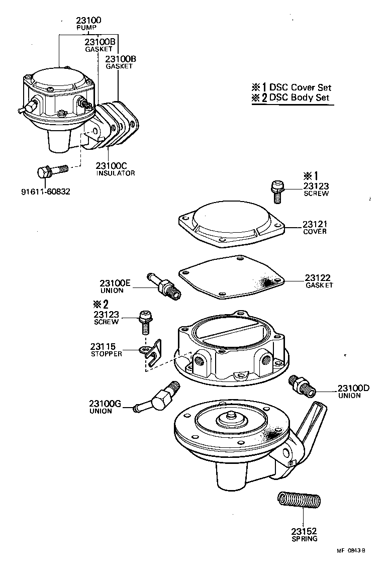 23100-39305 PUMP ASSY, FUEL product image