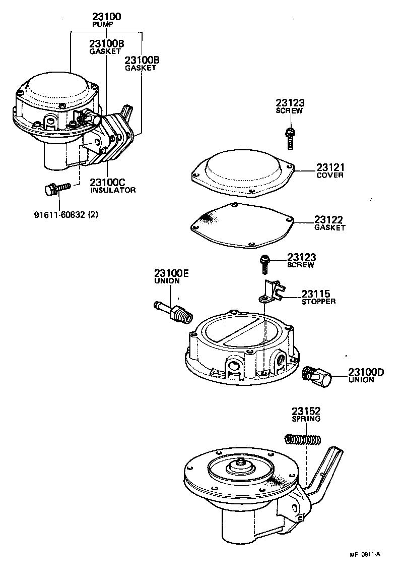 23100-39305 PUMP ASSY, FUEL product image