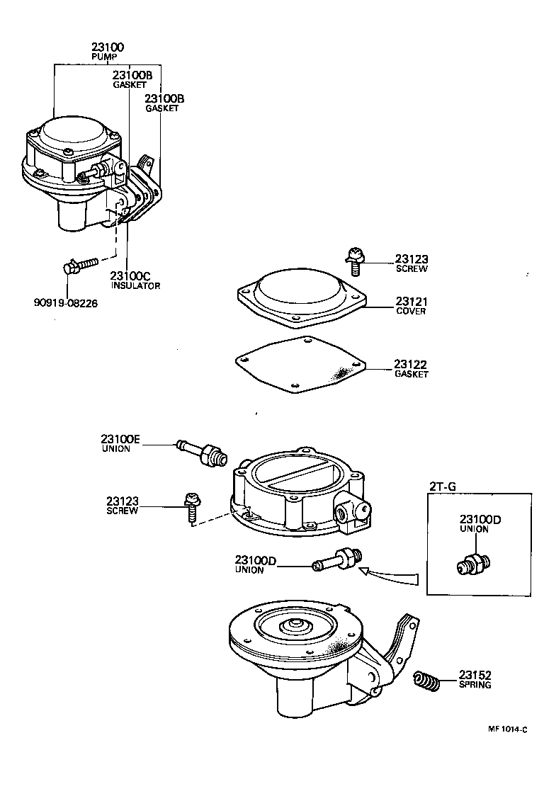 23100-39305 PUMP ASSY, FUEL product image