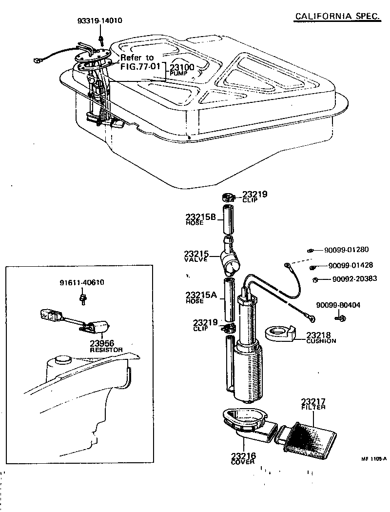 23116-24070 UNION, NIPPLE(FOR FUEL INLET) product image