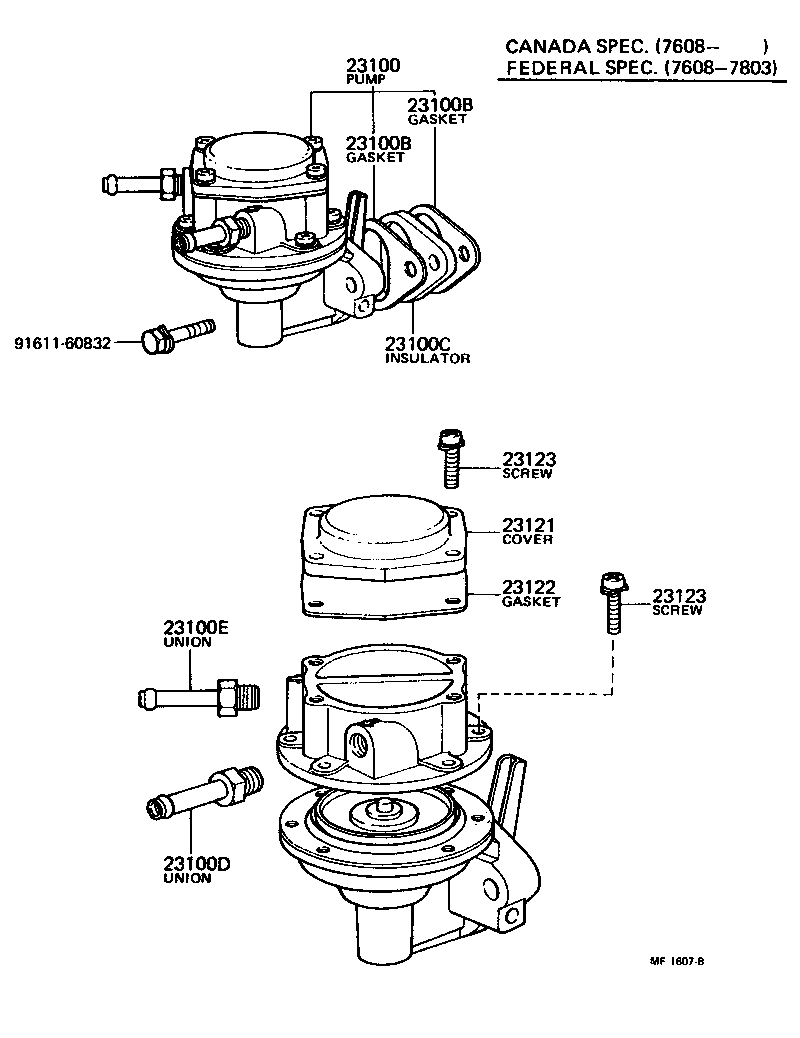 23116-24070 UNION, NIPPLE(FOR FUEL INLET) product image