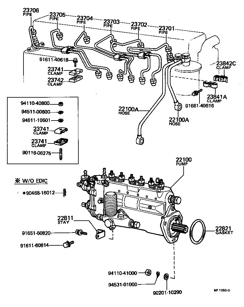 90341-22002 PLUG, W/HEAD STRAIGHT SCREW(FOR INJECTION PUMP RETAINER) product image