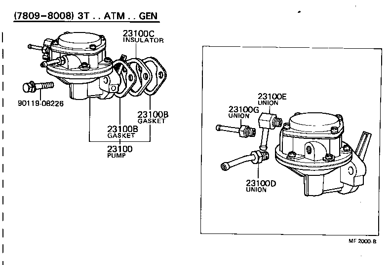 23116-27020 UNION, NIPPLE(FOR FUEL INLET) product image
