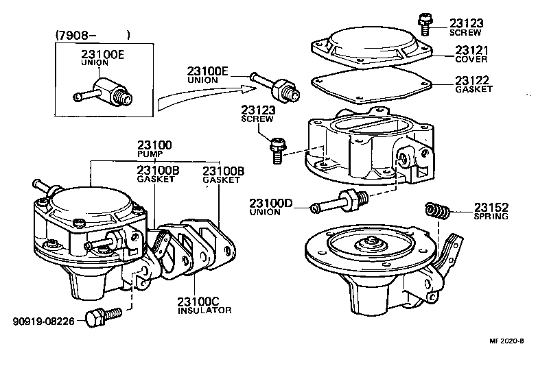 23116-27020 UNION, NIPPLE(FOR FUEL INLET) product image