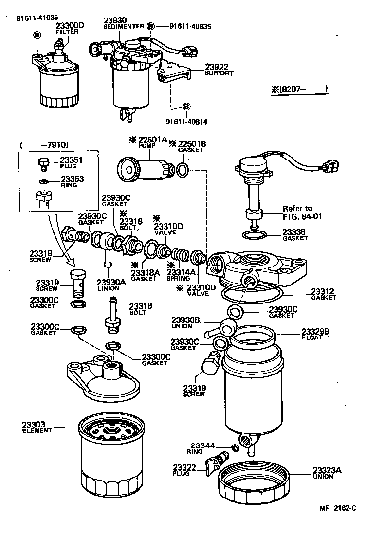23030-31030 FILTER ASSY, FUEL product image