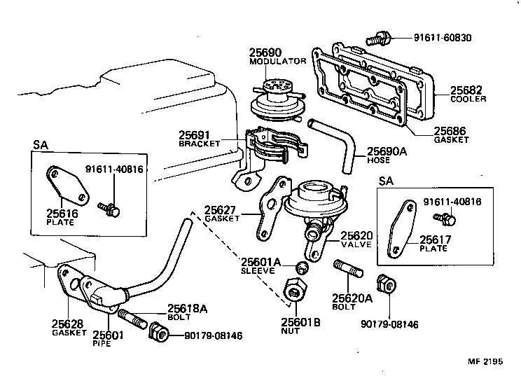 90404-52004 UNION(FOR EGR PIPE, NO.1) product image